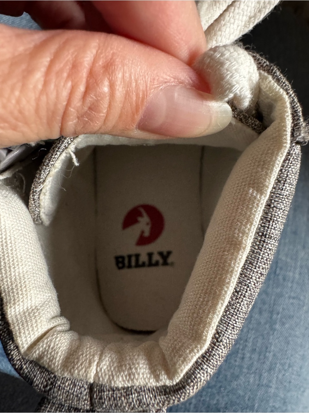 Billy Classic Kids Gray High-Top Sneaker - Picture 9 of 11